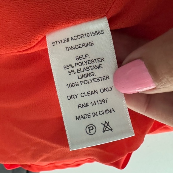 ASTR The Label Tangerine Front Knot Spaghetti Strap Silk Like Dress- Size Medium - Picture 7 of 10